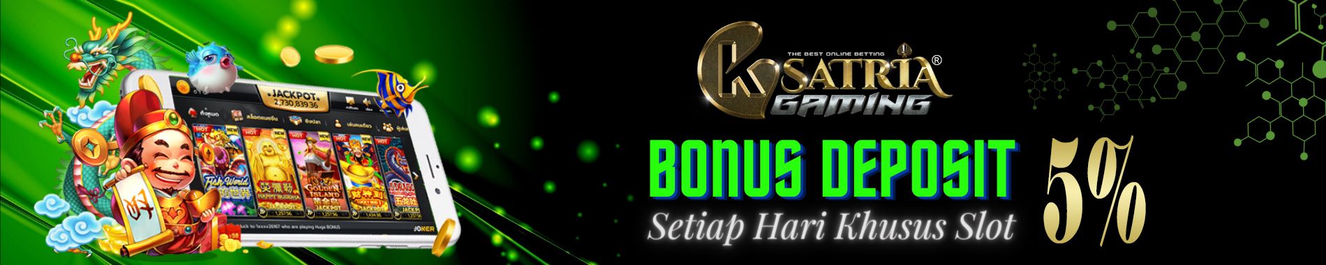 BONUS DEPOSIT HARIAN SLOT ksatriagaming